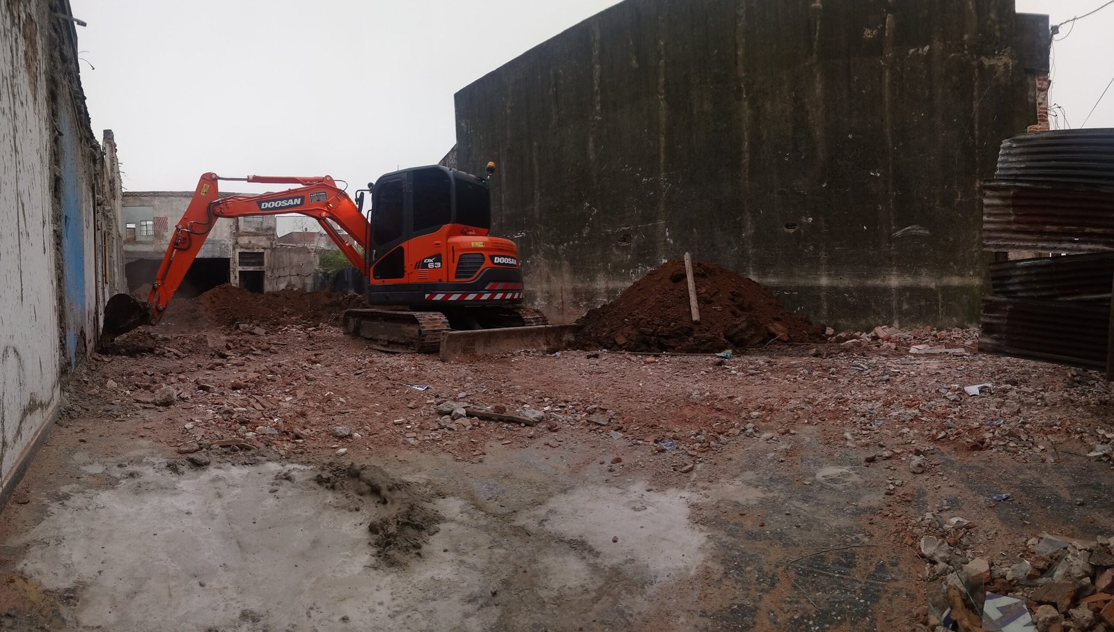 Galpón San Martín, nave industrial terminada