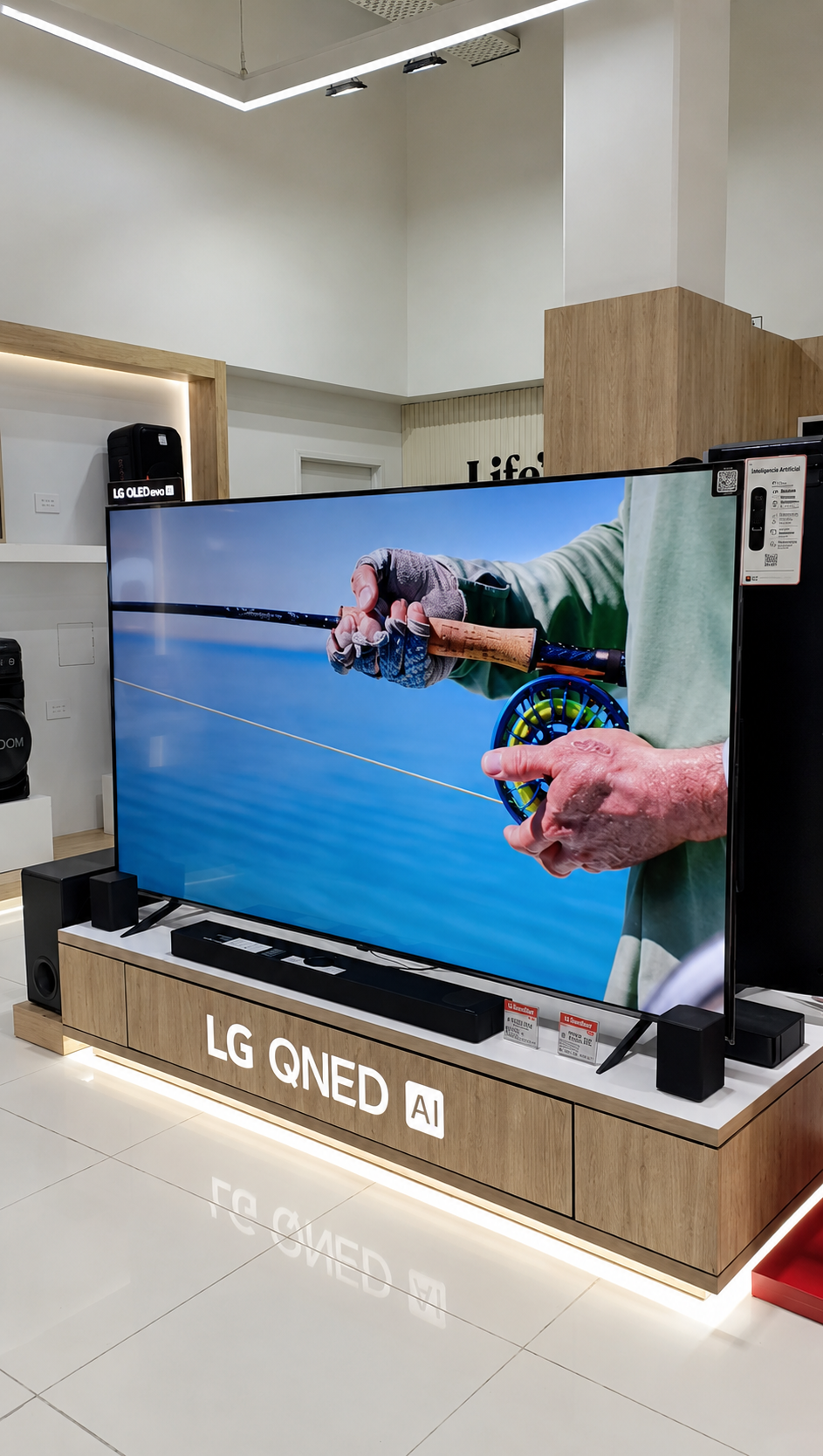 LG, mobiliario de exhibición en punto de venta