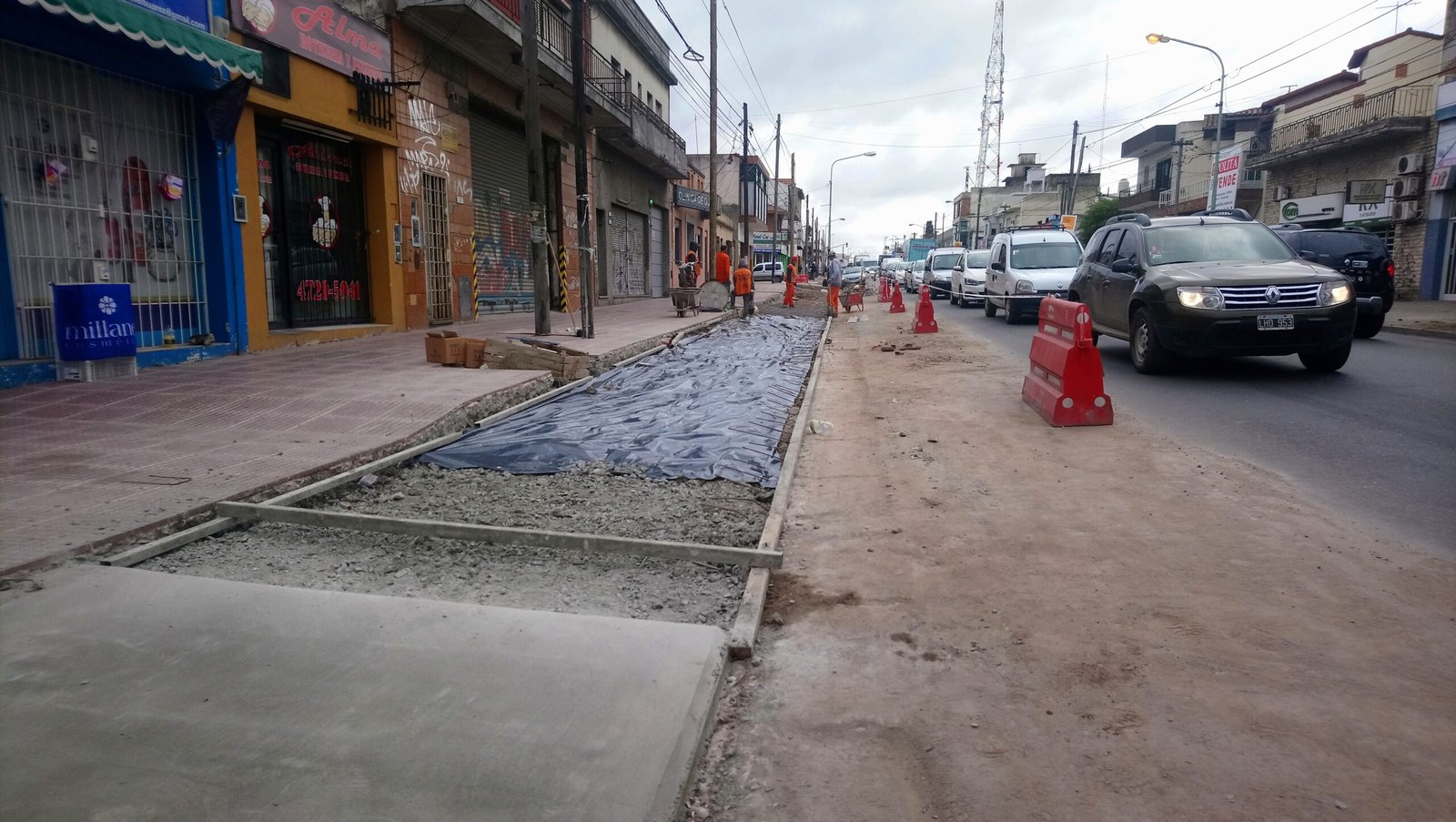 Centros comerciales San Martín, corredor comercial terminado