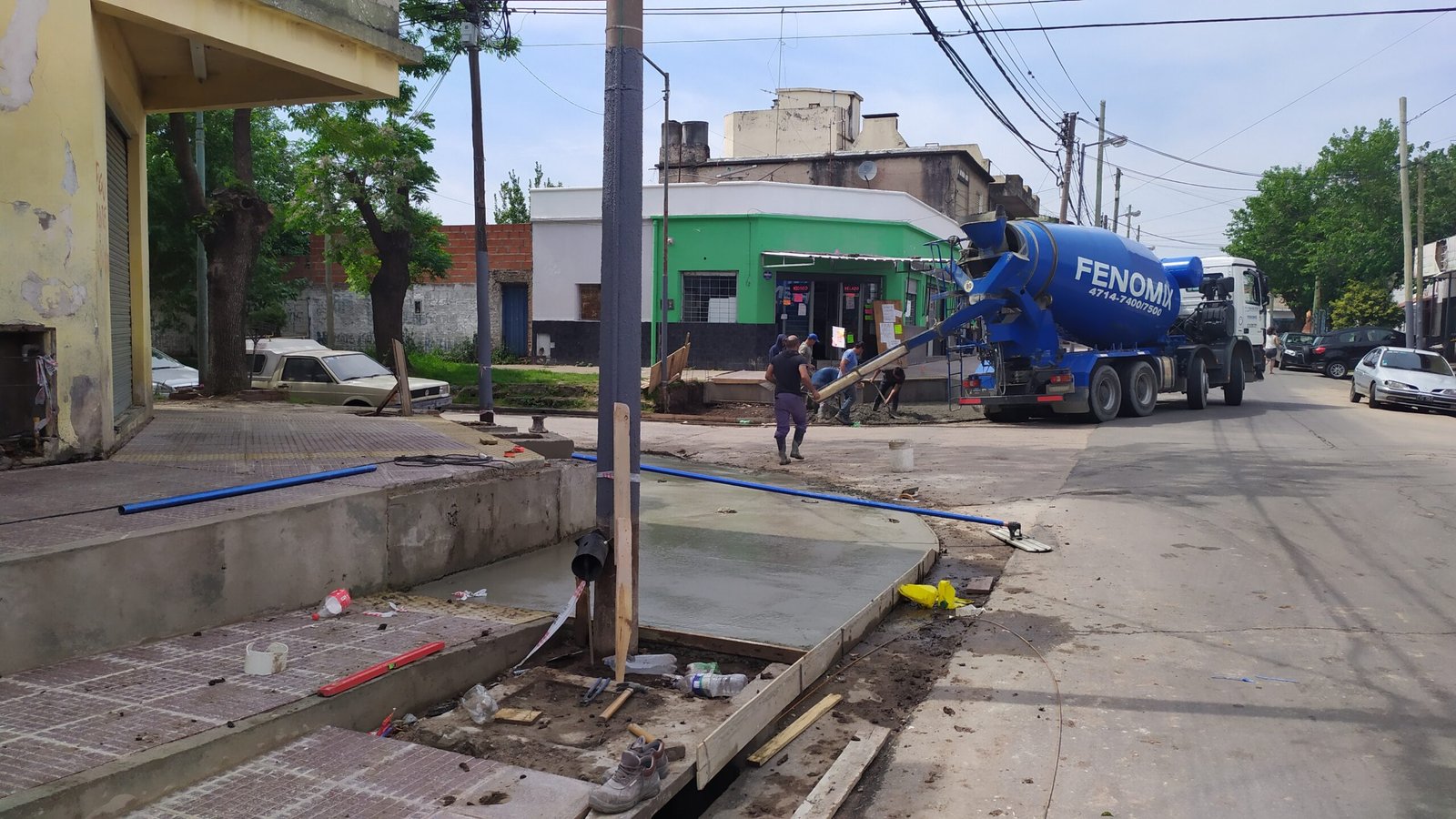 Centros comerciales San Martín, obra en ejecución