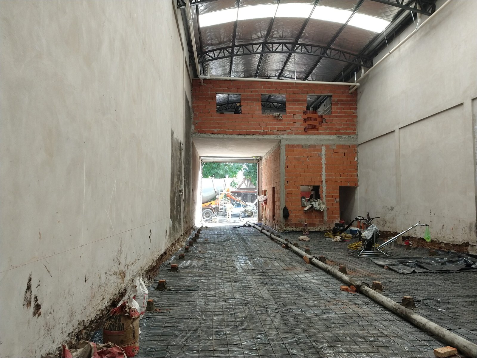 Galpón San Martín, obra en ejecución
