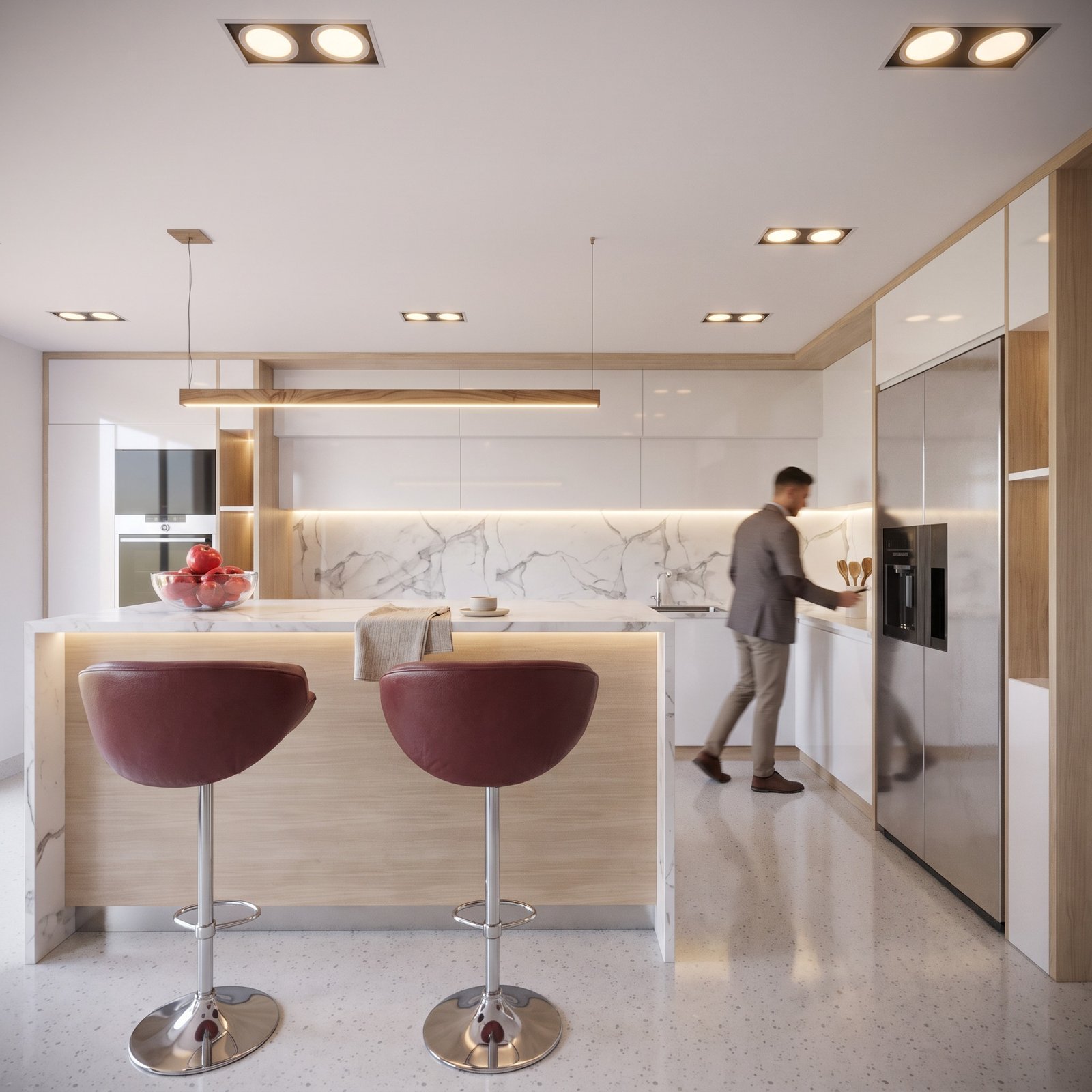 Casa Libertad, render del nuevo frente y acceso principal