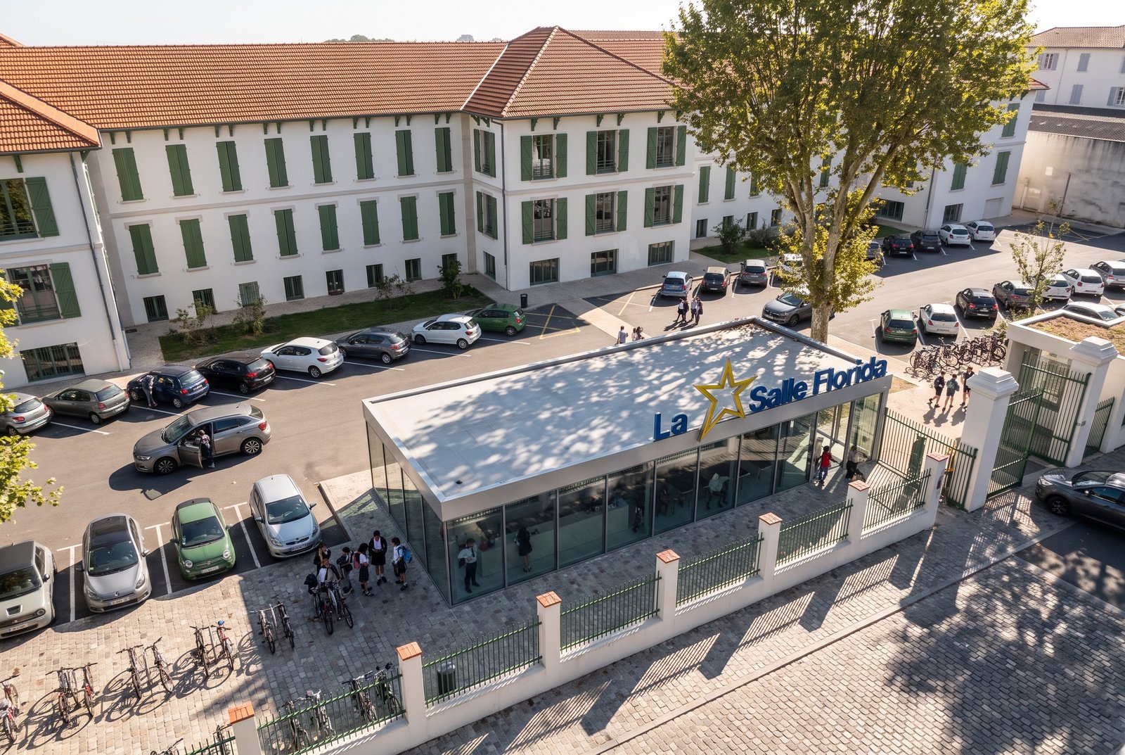 La Salle Florida, render del diálogo con el edificio histórico