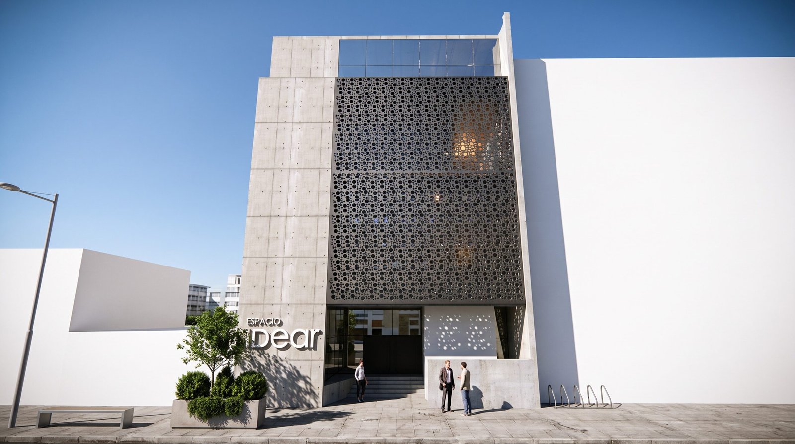 Espacio Idear, render del sector de trabajo individual
