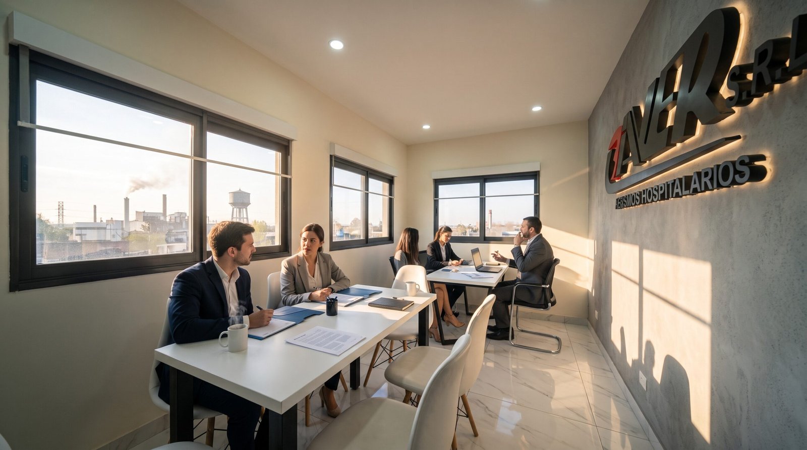 Oficinas Biaver, render del interior renovado