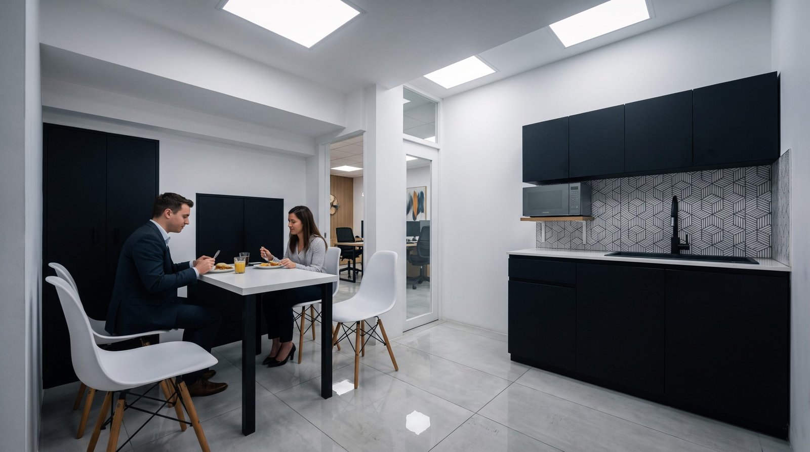 Oficinas Biaver, render del espacio de trabajo renovado