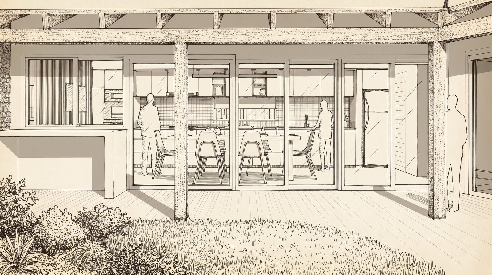 Casa Leloir, imagen del proyecto: cocina y comedor