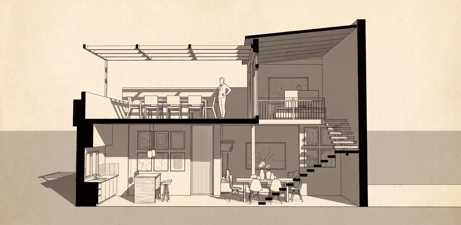 PH Urquiza, render general de la vivienda