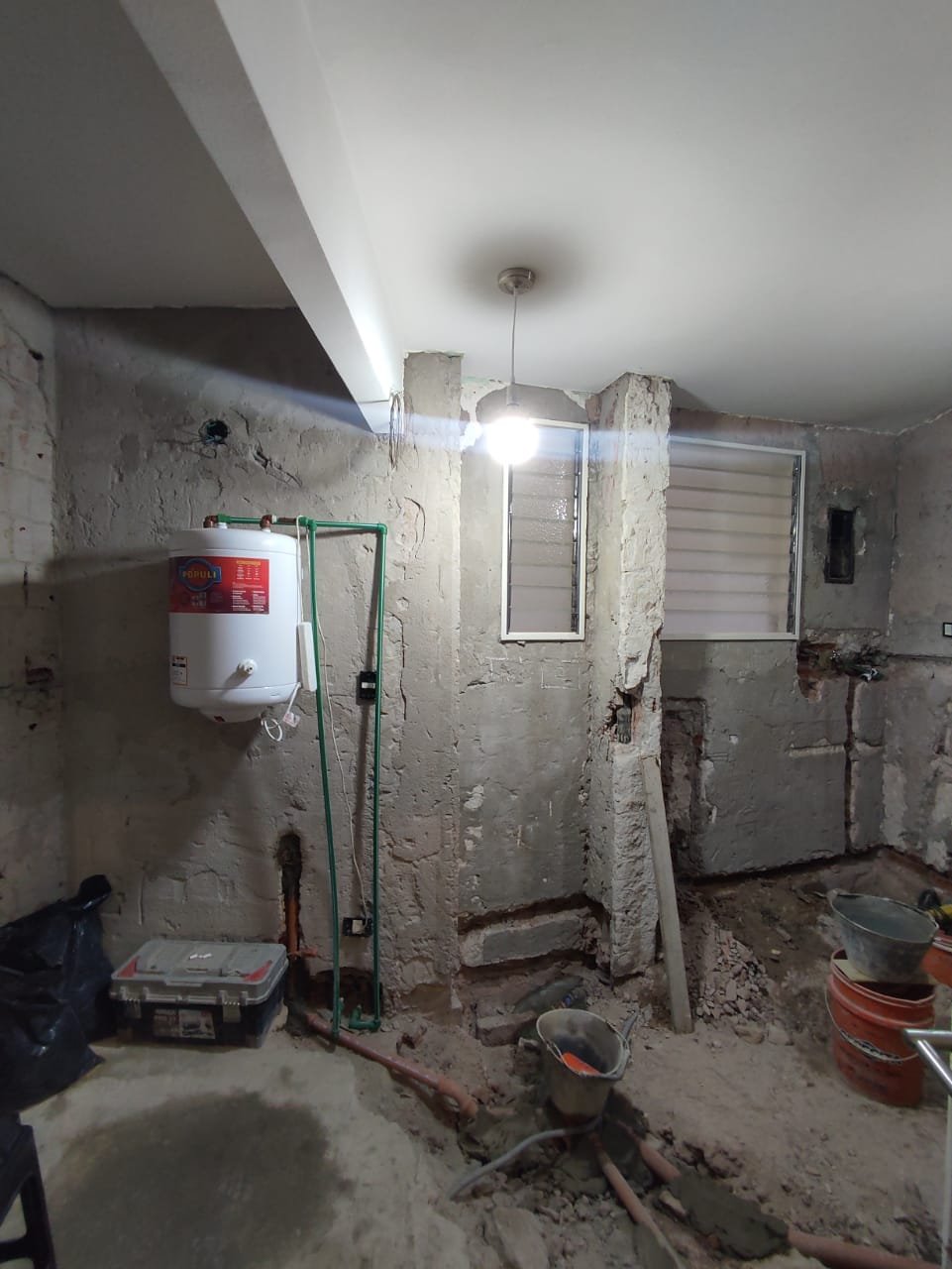Cocina Caballito 3, avance de obra