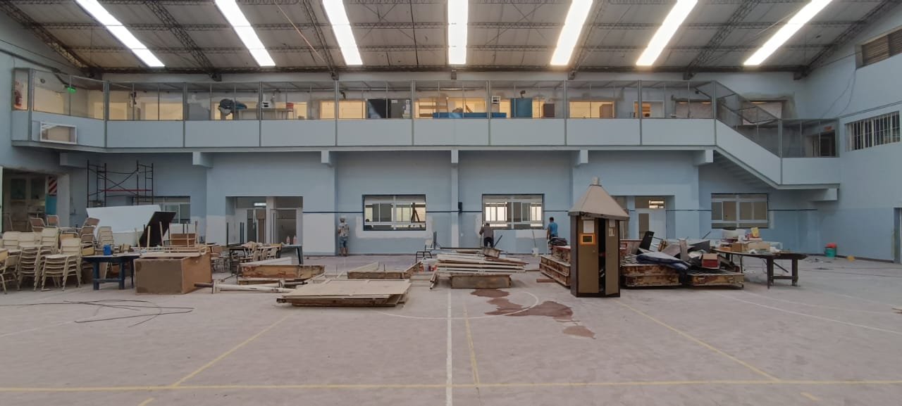 Escuela La Salle Florida, obra en ejecución