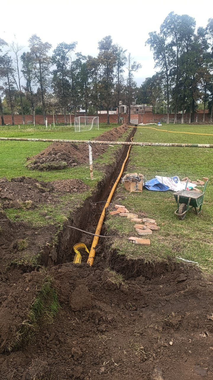 Gasoducto La Salle Catán, obra de instalación de la red