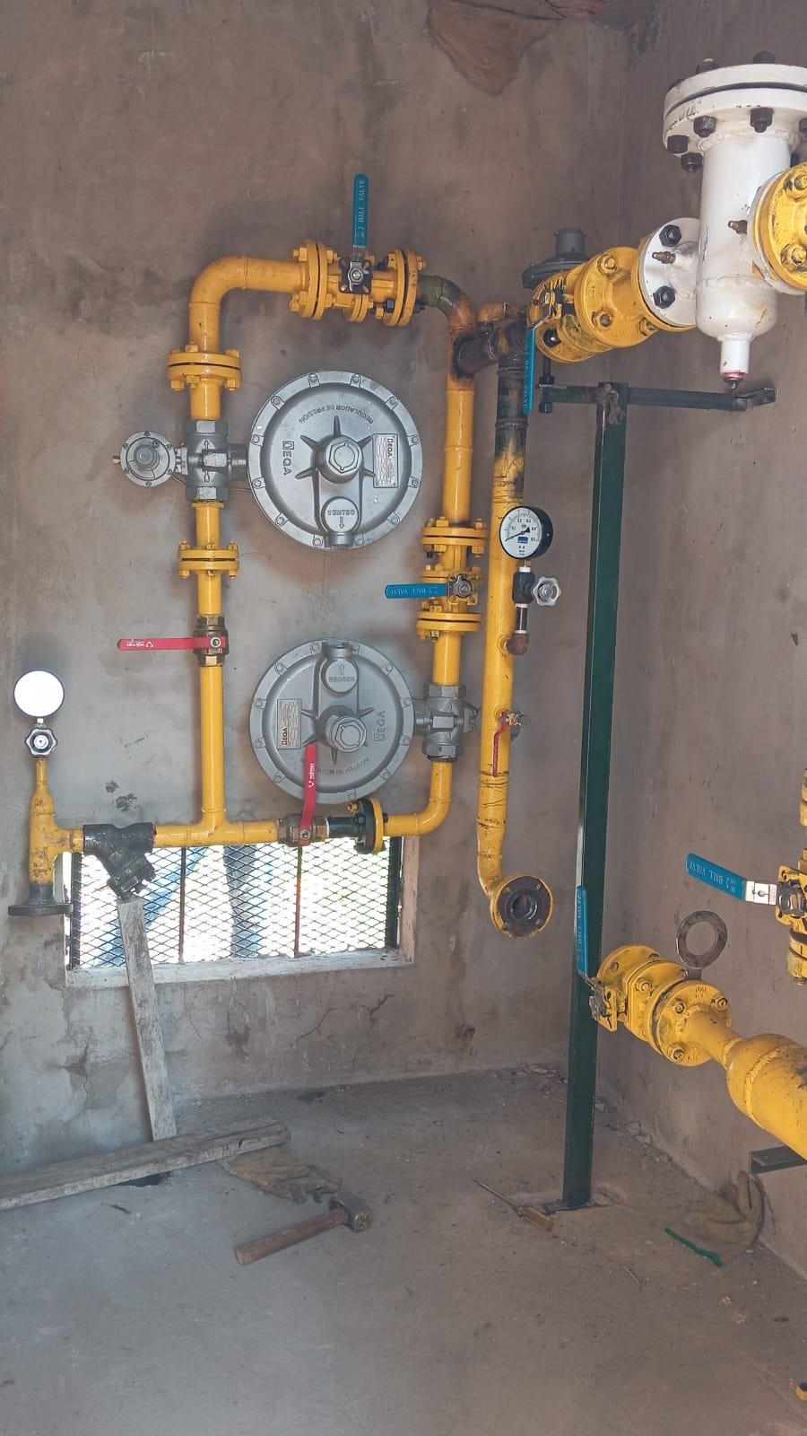 Gasoducto La Salle Catán, obra de instalación de la red