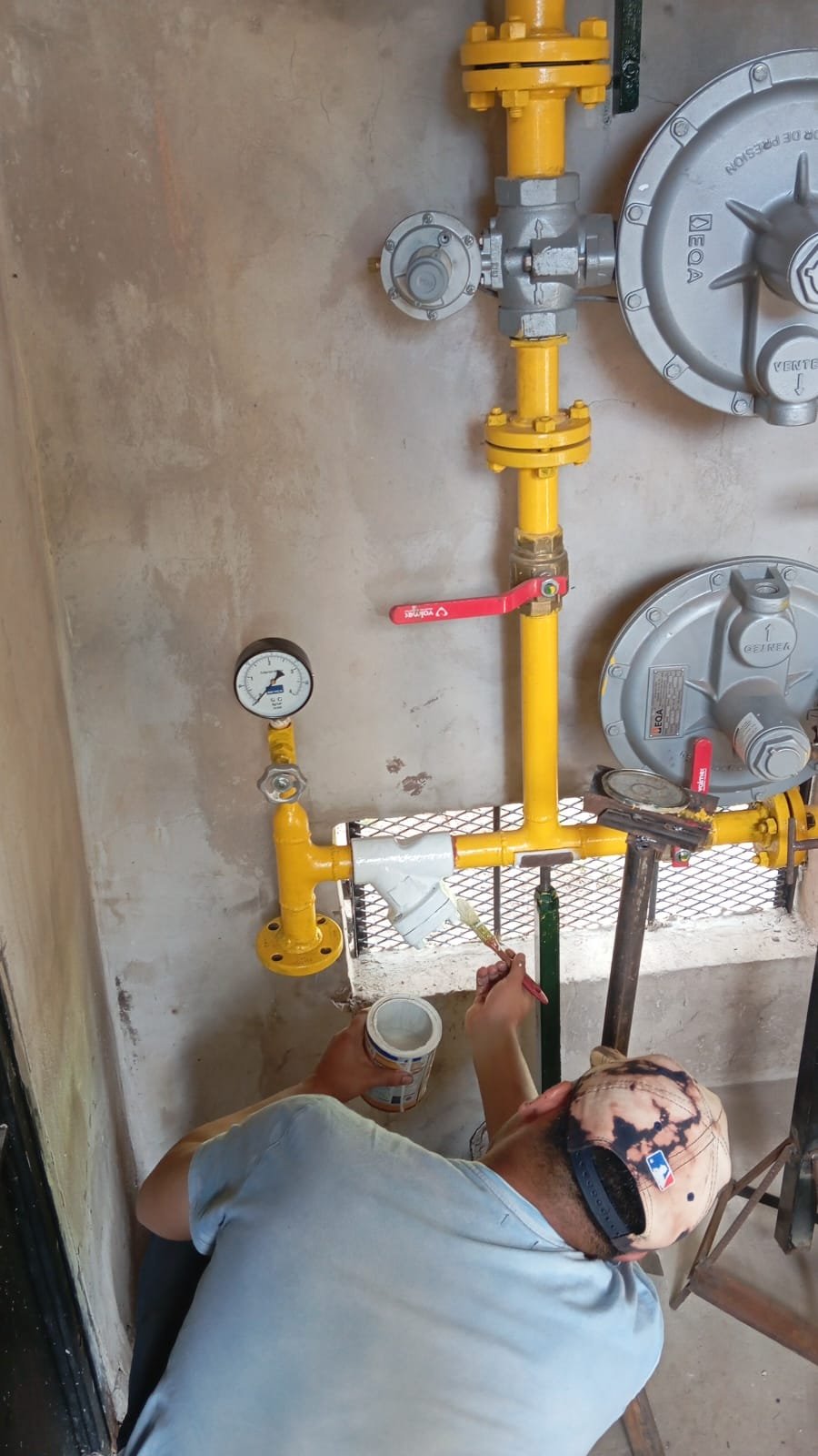 Gasoducto La Salle Catán, obra de instalación de la red