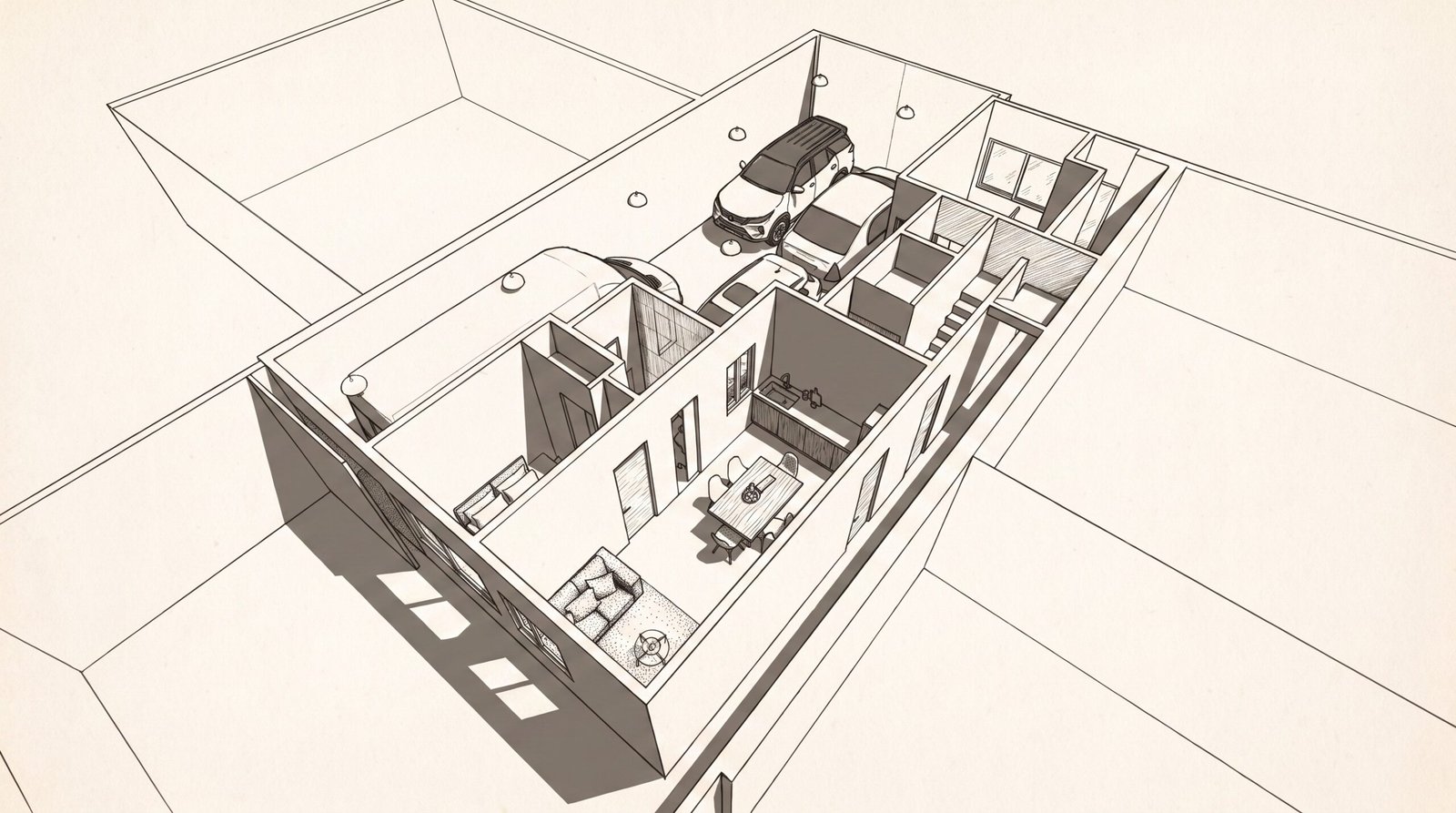 Casa Marq, render del volumen exterior